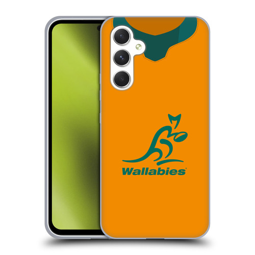 Australia National Rugby Union Team 2021 Jersey Home Soft Gel Case for Samsung Galaxy A54 5G