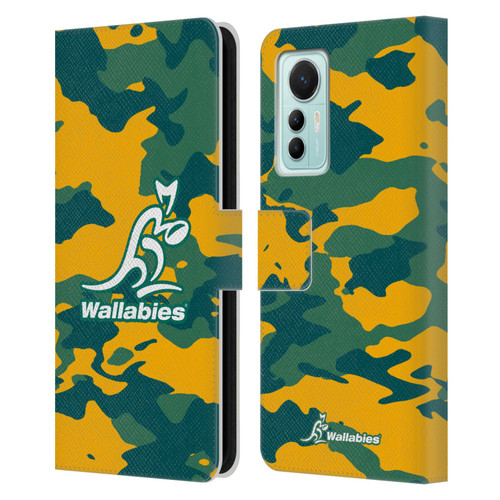 Australia National Rugby Union Team Crest Camouflage Leather Book Wallet Case Cover For Xiaomi 12 Lite