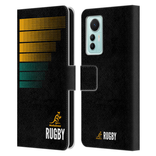 Australia National Rugby Union Team Crest Rugby Green Yellow Leather Book Wallet Case Cover For Xiaomi 12 Lite