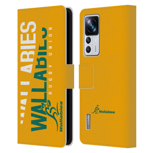 Australia National Rugby Union Team Wallabies Linebreak Yellow Leather Book Wallet Case Cover For Xiaomi 12T Pro