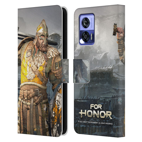 For Honor Characters Warlord Leather Book Wallet Case Cover For Motorola Edge 30 Neo 5G