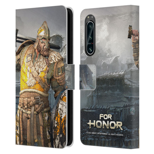 For Honor Characters Warlord Leather Book Wallet Case Cover For Sony Xperia 5 IV