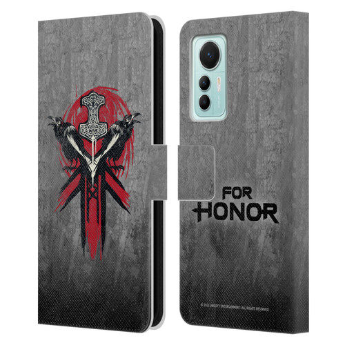 For Honor Icons Viking Leather Book Wallet Case Cover For Xiaomi 12 Lite