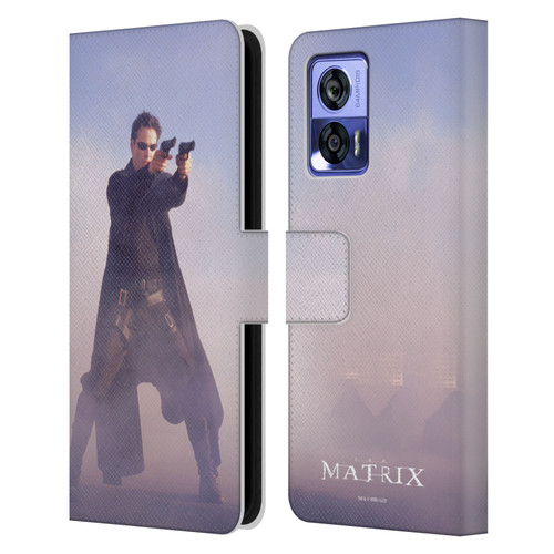 The Matrix Key Art Neo 2 Leather Book Wallet Case Cover For Motorola Edge 30 Neo 5G