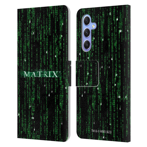 The Matrix Key Art Codes Leather Book Wallet Case Cover For Samsung Galaxy A34 5G