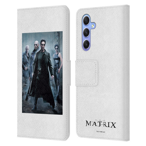 The Matrix Key Art Group 1 Leather Book Wallet Case Cover For Samsung Galaxy A34 5G