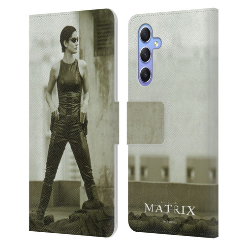 The Matrix Key Art Trinity Leather Book Wallet Case Cover For Samsung Galaxy A34 5G