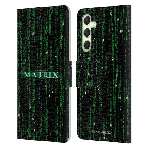The Matrix Key Art Codes Leather Book Wallet Case Cover For Samsung Galaxy A54 5G