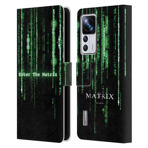 The Matrix Key Art Enter The Matrix Leather Book Wallet Case Cover For Xiaomi 12T Pro