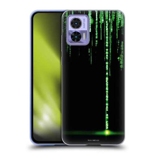 The Matrix Revolutions Key Art Everything That Has Beginning Soft Gel Case for Motorola Edge 30 Neo 5G