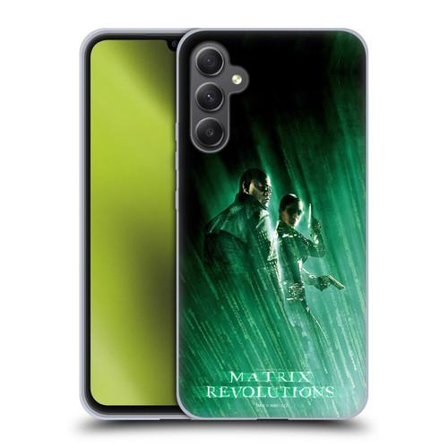 The Matrix Revolutions Key Art Morpheus Trinity Soft Gel Case for Samsung Galaxy A34 5G
