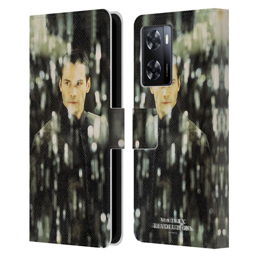The Matrix Revolutions Key Art Neo 1 Leather Book Wallet Case Cover For OPPO A57s