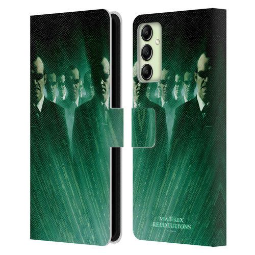 The Matrix Revolutions Key Art Smiths Leather Book Wallet Case Cover For Samsung Galaxy A14 5G
