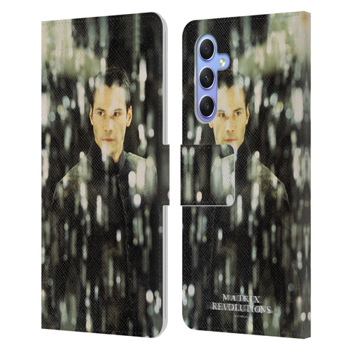 The Matrix Revolutions Key Art Neo 1 Leather Book Wallet Case Cover For Samsung Galaxy A34 5G