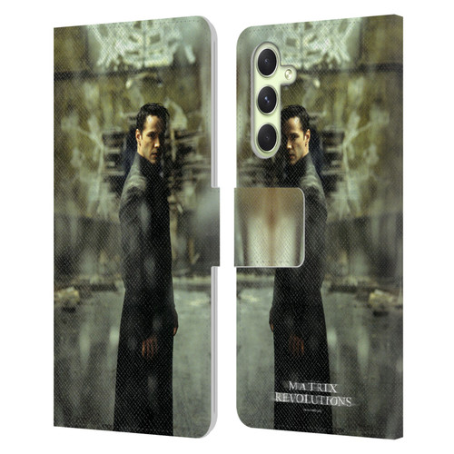 The Matrix Revolutions Key Art Neo 2 Leather Book Wallet Case Cover For Samsung Galaxy A54 5G