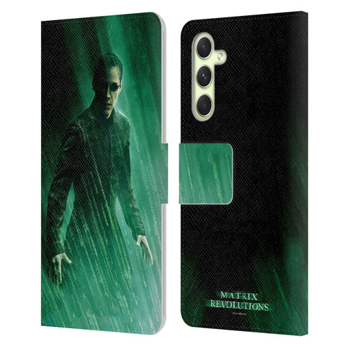 The Matrix Revolutions Key Art Neo 3 Leather Book Wallet Case Cover For Samsung Galaxy A54 5G