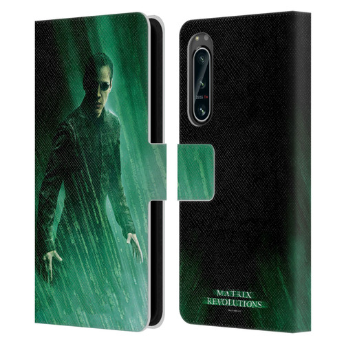 The Matrix Revolutions Key Art Neo 3 Leather Book Wallet Case Cover For Sony Xperia 5 IV