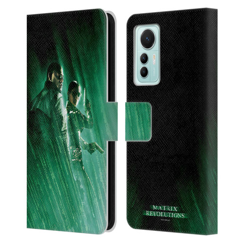 The Matrix Revolutions Key Art Morpheus Trinity Leather Book Wallet Case Cover For Xiaomi 12 Lite