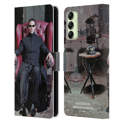 The Matrix Reloaded Key Art Neo 4 Leather Book Wallet Case Cover For Samsung Galaxy A14 5G