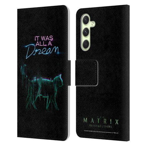 The Matrix Resurrections Key Art It Was All A Dream Leather Book Wallet Case Cover For Samsung Galaxy A54 5G