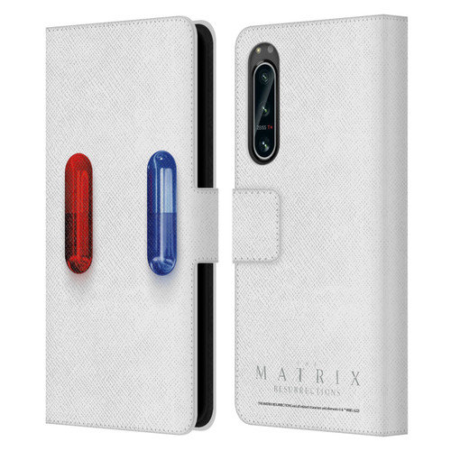 The Matrix Resurrections Key Art Poster Leather Book Wallet Case Cover For Sony Xperia 5 IV