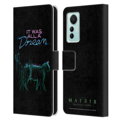 The Matrix Resurrections Key Art It Was All A Dream Leather Book Wallet Case Cover For Xiaomi 12 Lite