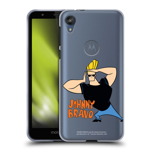 Johnny Bravo Graphics Character Soft Gel Case for Motorola Moto E6