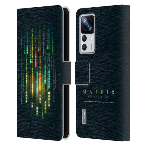 The Matrix Resurrections Key Art This Is Not The Real World Leather Book Wallet Case Cover For Xiaomi 12T Pro