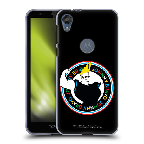 Johnny Bravo Graphics Logo Soft Gel Case for Motorola Moto E6