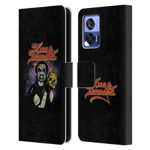 King Diamond Poster Conspiracy Tour 1989 Leather Book Wallet Case Cover For Motorola Edge 30 Neo 5G