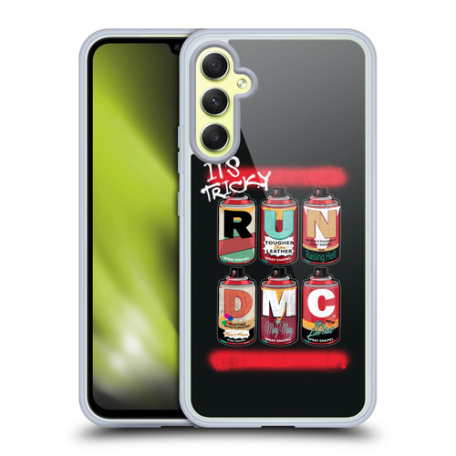 Run-D.M.C. Key Art Spray Cans Soft Gel Case for Samsung Galaxy A34 5G