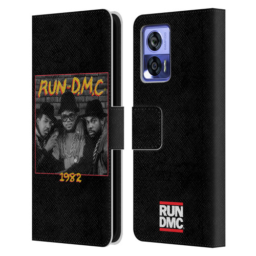 Run-D.M.C. Key Art Photo 1982 Leather Book Wallet Case Cover For Motorola Edge 30 Neo 5G