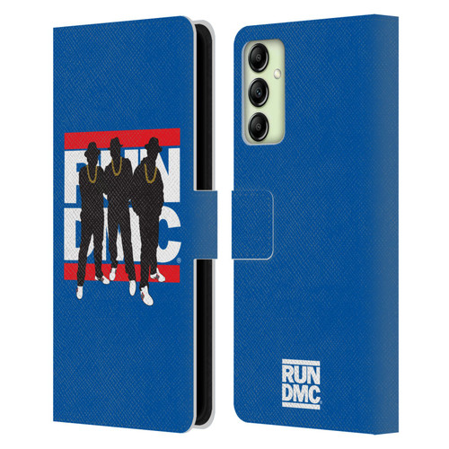 Run-D.M.C. Key Art Silhouette Leather Book Wallet Case Cover For Samsung Galaxy A14 5G