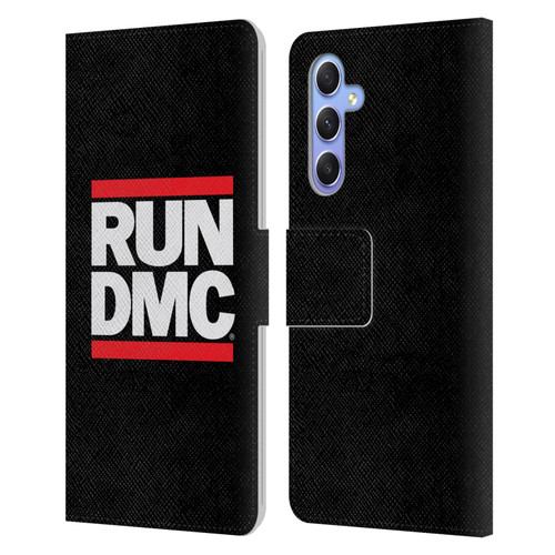 Run-D.M.C. Key Art Logo Leather Book Wallet Case Cover For Samsung Galaxy A34 5G