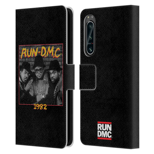 Run-D.M.C. Key Art Photo 1982 Leather Book Wallet Case Cover For Sony Xperia 5 IV