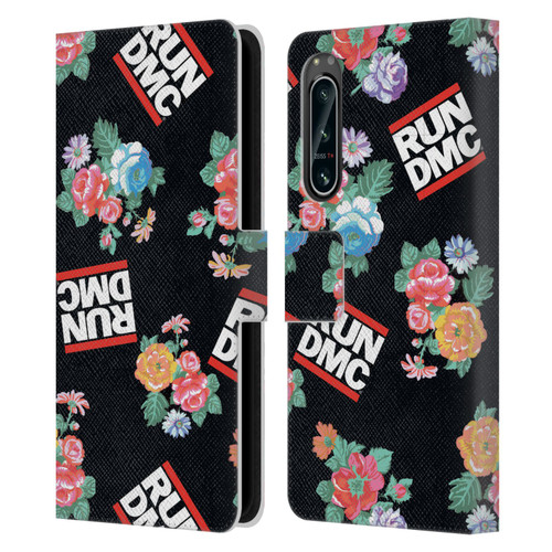 Run-D.M.C. Key Art Pattern Leather Book Wallet Case Cover For Sony Xperia 5 IV