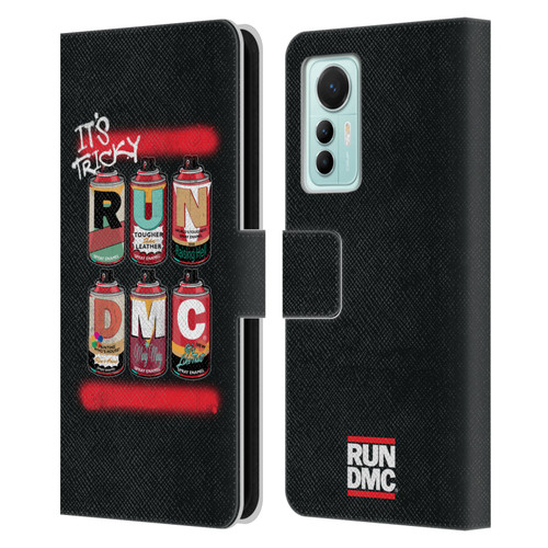 Run-D.M.C. Key Art Spray Cans Leather Book Wallet Case Cover For Xiaomi 12 Lite