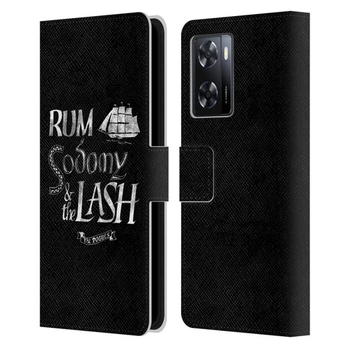 The Pogues Graphics Rum Sodony & The Lash Leather Book Wallet Case Cover For OPPO A57s