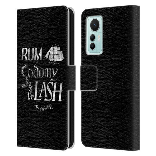 The Pogues Graphics Rum Sodony & The Lash Leather Book Wallet Case Cover For Xiaomi 12 Lite