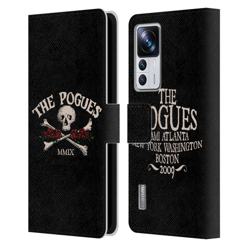 The Pogues Graphics Skull Leather Book Wallet Case Cover For Xiaomi 12T Pro