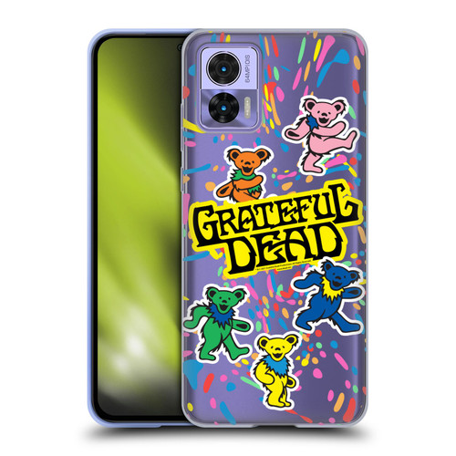 Grateful Dead Trends Bear Color Splatter Soft Gel Case for Motorola Edge 30 Neo 5G