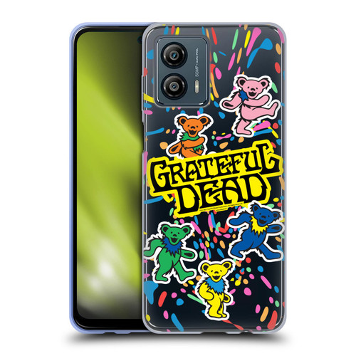 Grateful Dead Trends Bear Color Splatter Soft Gel Case for Motorola Moto G53 5G