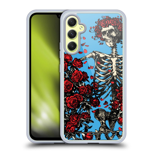 Grateful Dead Trends Bertha Skull Roses Soft Gel Case for Samsung Galaxy A34 5G