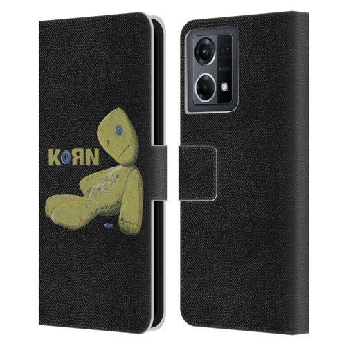 Korn Graphics Issues Doll Leather Book Wallet Case Cover For OPPO Reno8 4G