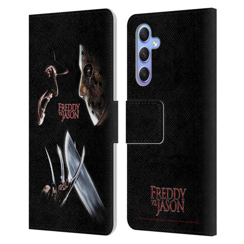 Freddy VS. Jason Graphics Freddy vs. Jason Leather Book Wallet Case Cover For Samsung Galaxy A34 5G