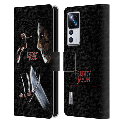 Freddy VS. Jason Graphics Freddy vs. Jason Leather Book Wallet Case Cover For Xiaomi 12T Pro
