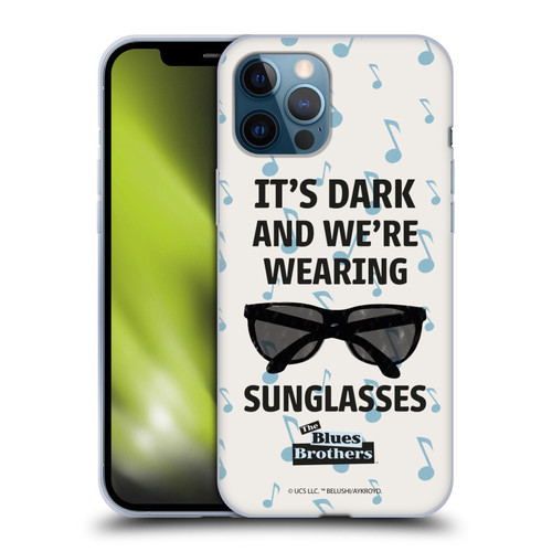 The Blues Brothers Graphics Sunglasses Soft Gel Case for Apple iPhone 12 Pro Max