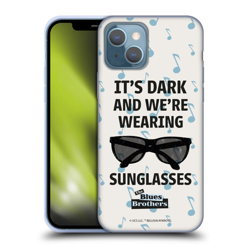 The Blues Brothers Graphics Sunglasses Soft Gel Case for Apple iPhone 13