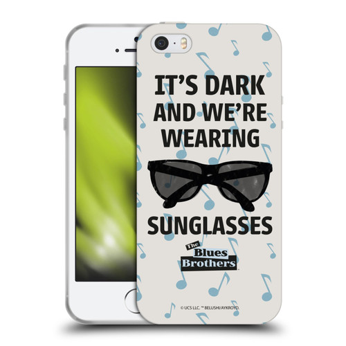 The Blues Brothers Graphics Sunglasses Soft Gel Case for Apple iPhone 5 / 5s / iPhone SE 2016