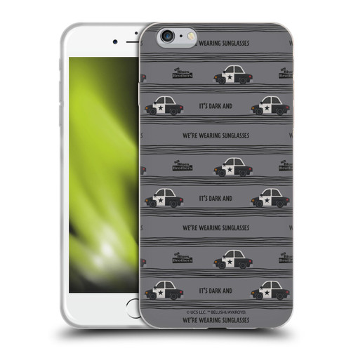 The Blues Brothers Graphics It's Dark Soft Gel Case for Apple iPhone 6 Plus / iPhone 6s Plus